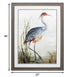 36" X 27" Heron Brown Wood Tone Framed Wall Art