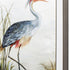 36" X 27" Heron Brown Wood Tone Framed Wall Art