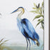 36" X 27" Blue Heron Brown Framed Art