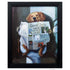 9" X 11" Black Dog Acrylic Bathroom Framed Art