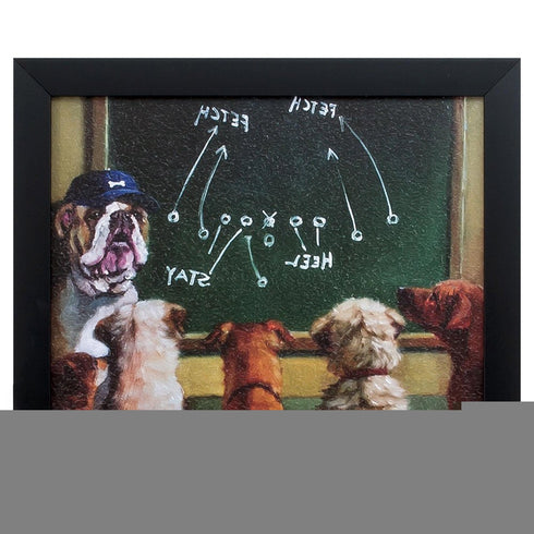 11" X 9" Black Frame Game Plan