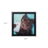 11" X 11" Black Frame Dog Selfie
