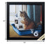 11" X 11" Black Frame Kitty Throne