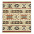 93" X 82" Blue and Ivory Woven Mod Acrylic Throw Blanket