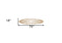 76" X 18" Tan and White Surfboard Floral Medallion Wood Hanging Dimensional Sculpture