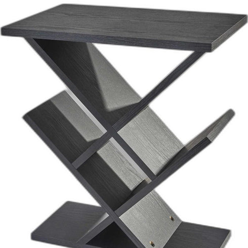 19" x 12" x 21.5" Black  Accent Table