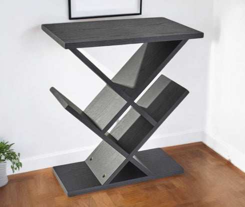 19" x 12" x 21.5" Black  Accent Table