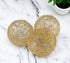 Set of Three Gold Wire 3" Decorative Orbs
