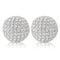 Set of Two Silver And Clear Faux Crystal And Metal Orb Decorative Tabletop Sculptures