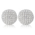 Set of Two Silver And Clear Faux Crystal And Metal Orb Decorative Tabletop Sculptures