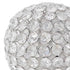 Set of Two Silver And Clear Faux Crystal And Metal Orb Decorative Tabletop Sculptures