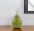 7" Green Aluminum Decorative Pear Tabletop Sculpture
