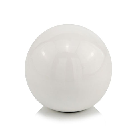 4" Blue Aluminum Decorative Orb Tabletop Sculpture