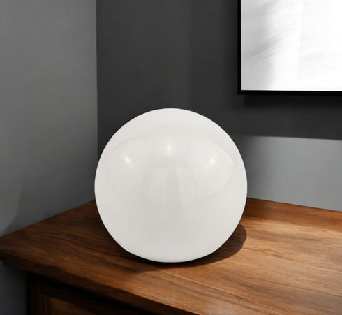 4" Blue Aluminum Decorative Orb Tabletop Sculpture