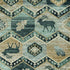 5' X 8' Blue And White Woodland Lodge Area Rug