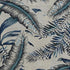 5' X 8' Blue and Gray Wool Botanical Leaves Hand Tufted Area Rug