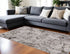 6' X 9' Ivory Gray and Brown Abstract Area Rug
