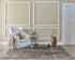 8' Gray And Tan Abstract Round Rug