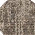 8' Gray And Tan Abstract Round Rug