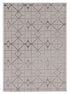 5' X 8' Ivory And Brown Geometric Area Rug