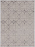 5' X 8' Ivory And Brown Geometric Area Rug