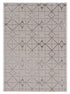 5' X 8' Ivory And Brown Geometric Area Rug