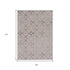 5' X 8' Ivory And Brown Geometric Area Rug