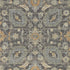 9' X 13' Taupe Orange And Gray Wool Floral Distressed Area Rug