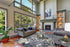 8' X 10' Blue Gray And Ivory Abstract Area Rug