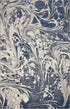 8' X 10' Blue Gray And Ivory Abstract Area Rug