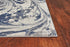 8' X 10' Blue Gray And Ivory Abstract Area Rug