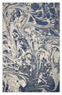 8' X 10' Blue Gray And Ivory Abstract Area Rug