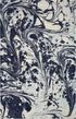 8' X 10' Blue And Ivory Abstract Shag Area Rug