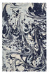 8' X 10' Blue And Ivory Abstract Shag Area Rug
