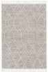 5' X 8' Gray and Ivory Abstract Area Rug