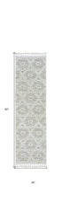 9' X 13' Beige and Ivory Geometric Area Rug