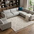 9' X 13' Beige and Ivory Geometric Area Rug