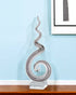 20" Clear and Brown Murano Glass Modern Abstract Tabletop Sculpture