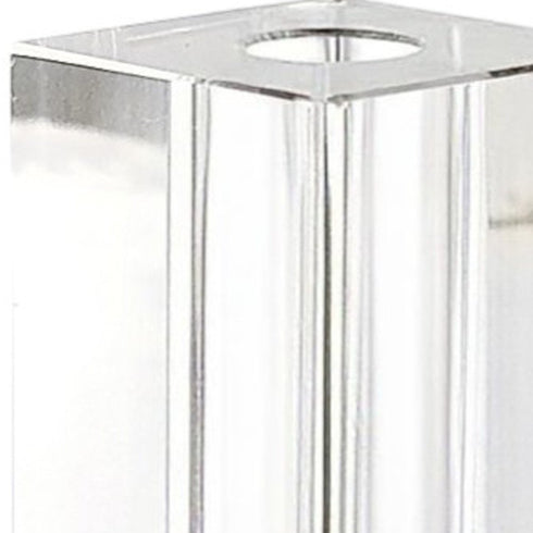 7" Clear Bud Lead Free Crystal Table Vase