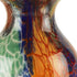 11" Blue Green And Orange Urn Murano Glass Table Vase
