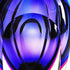 10" Purple Cylinder Crystal Glass Table Vase