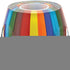 6" Blue Clear Red And Yellow Cylinder Crystal Glass Table Vase