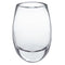 8" Clear Oval Crystal Glass Table Vase