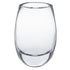 8" Clear Oval Crystal Glass Table Vase
