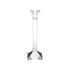 Set of Two Clear Crystal Tabletop Taper Candlesticks