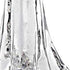 10" Mouth Blown Clear Glass Christmas Tree Sculpture