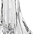 10" Mouth Blown Clear Glass Christmas Tree Sculpture