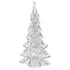12" Mouth Blown Clear Glass Christmas Tree Sculpture
