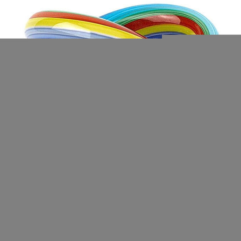 6" Rainbow Murano Glass Modern Abstract Tabletop Sculpture