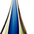 12" Clear Red Blue Yellow Murano Glass Modern Abstract Tabletop Sculpture